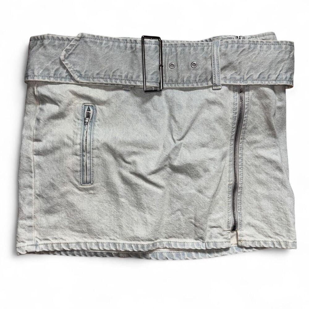 H-m Women's Blue and Grey Skirt